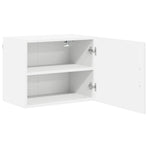 Wall Cabinet LUCCA 2 pcs High Gloss White Engineered Wood