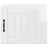 Wall Cabinet LUCCA 2 pcs High Gloss White 50 x 31 x 40 cm - Close-Up Angle