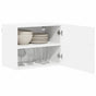 Wall Cabinet LUCCA 2 pcs High Gloss White Engineered Wood