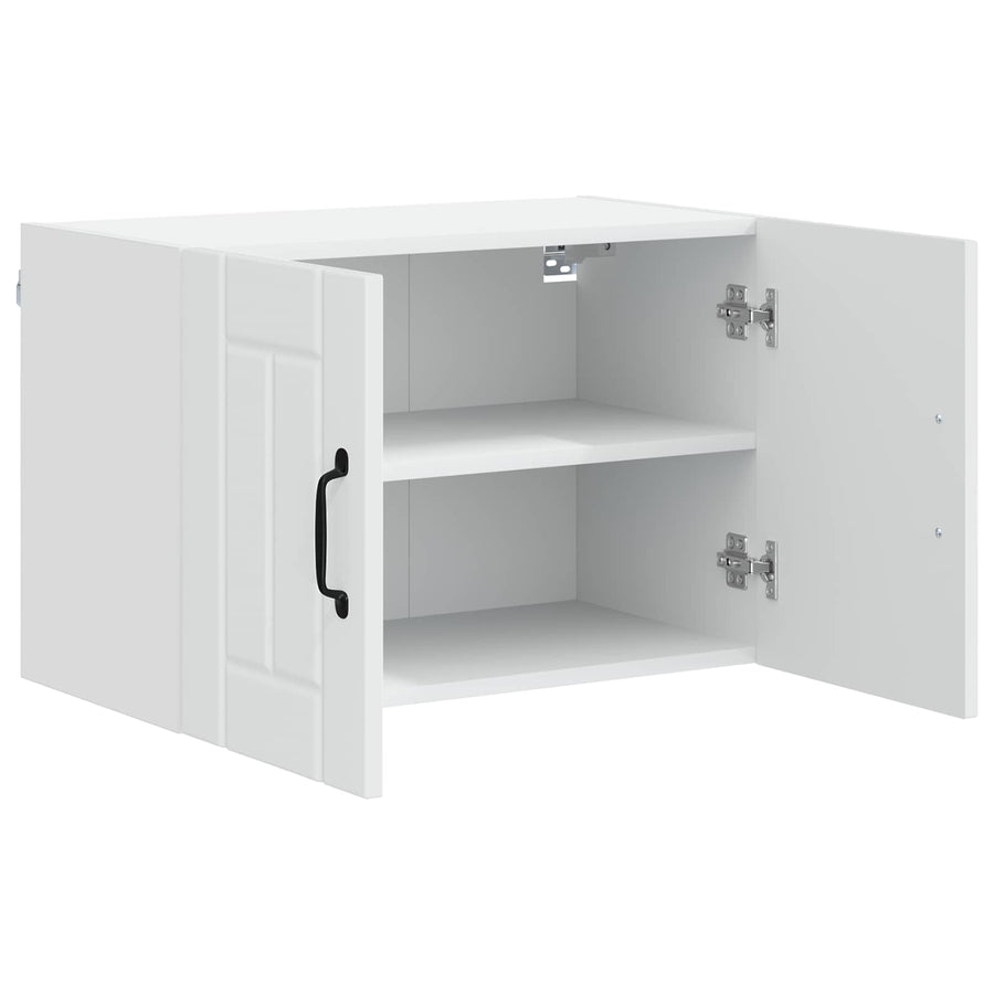 Wall Cabinet LUCCA 2 pcs White Engineered Wood