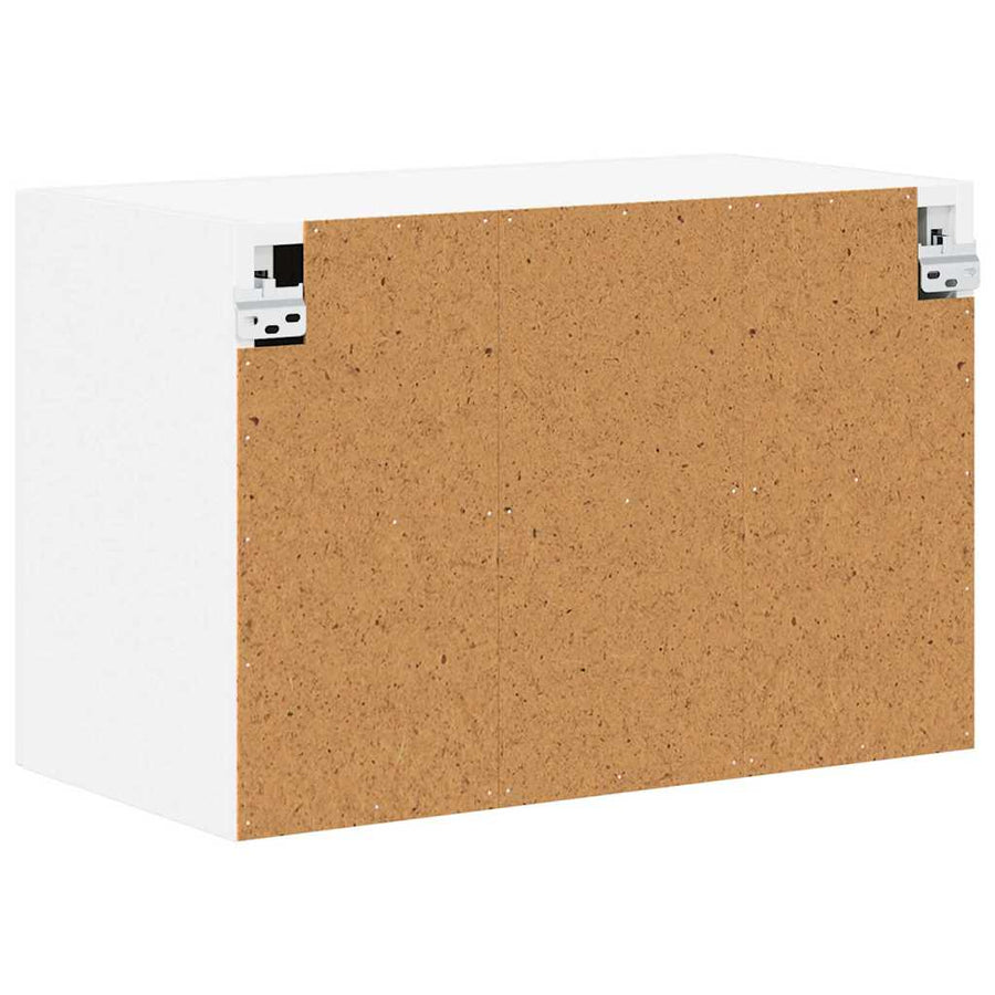 Wall Cabinet LUCCA 2 pcs White Engineered Wood