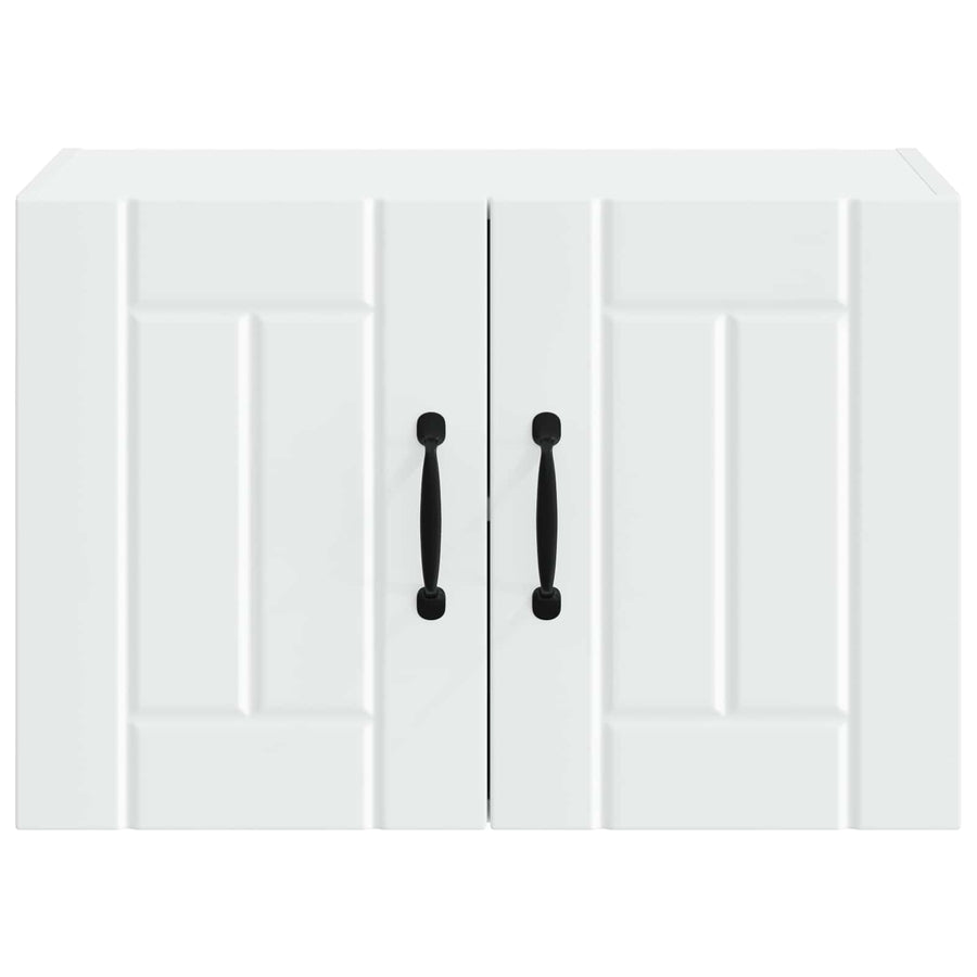 Wall Cabinet LUCCA 2 pcs White Engineered Wood