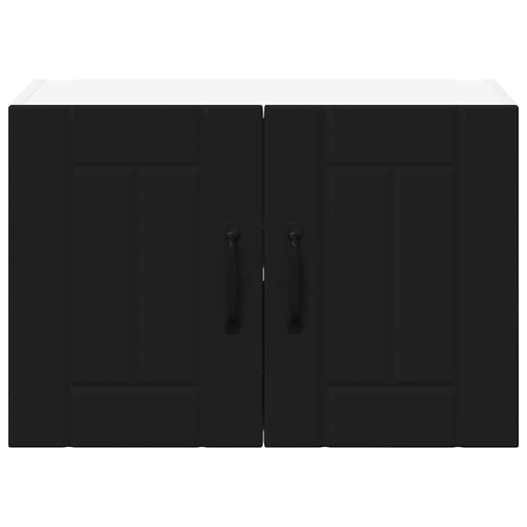 Kitchen Wall Cabinet Black 60 x 31 x 40 cm Engineered Wood