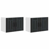 Wall Cabinet LUCCA 2 pcs Black 60 x 31 x 40 cm Engineered Wood