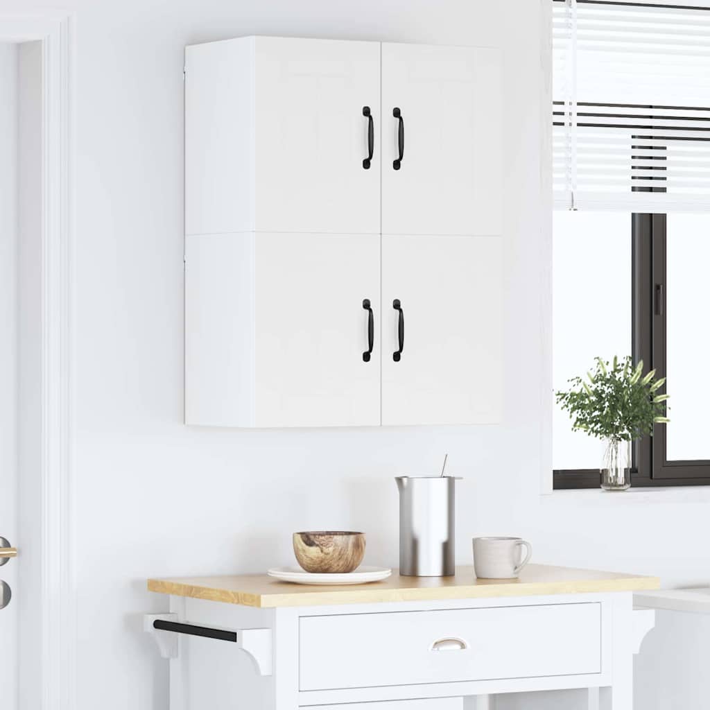 Kitchen Wall Cabinet 2 pcs High gloss white 60 x 31 x 40 cm