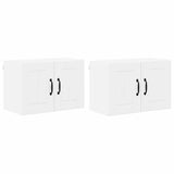 Kitchen Wall Cabinet 2 pcs High gloss white 60 x 31 x 40 cm - Front View