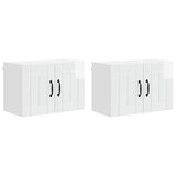 Wall Cabinet LUCCA 2 pcs High Gloss White 60 x 31 x 40 cm