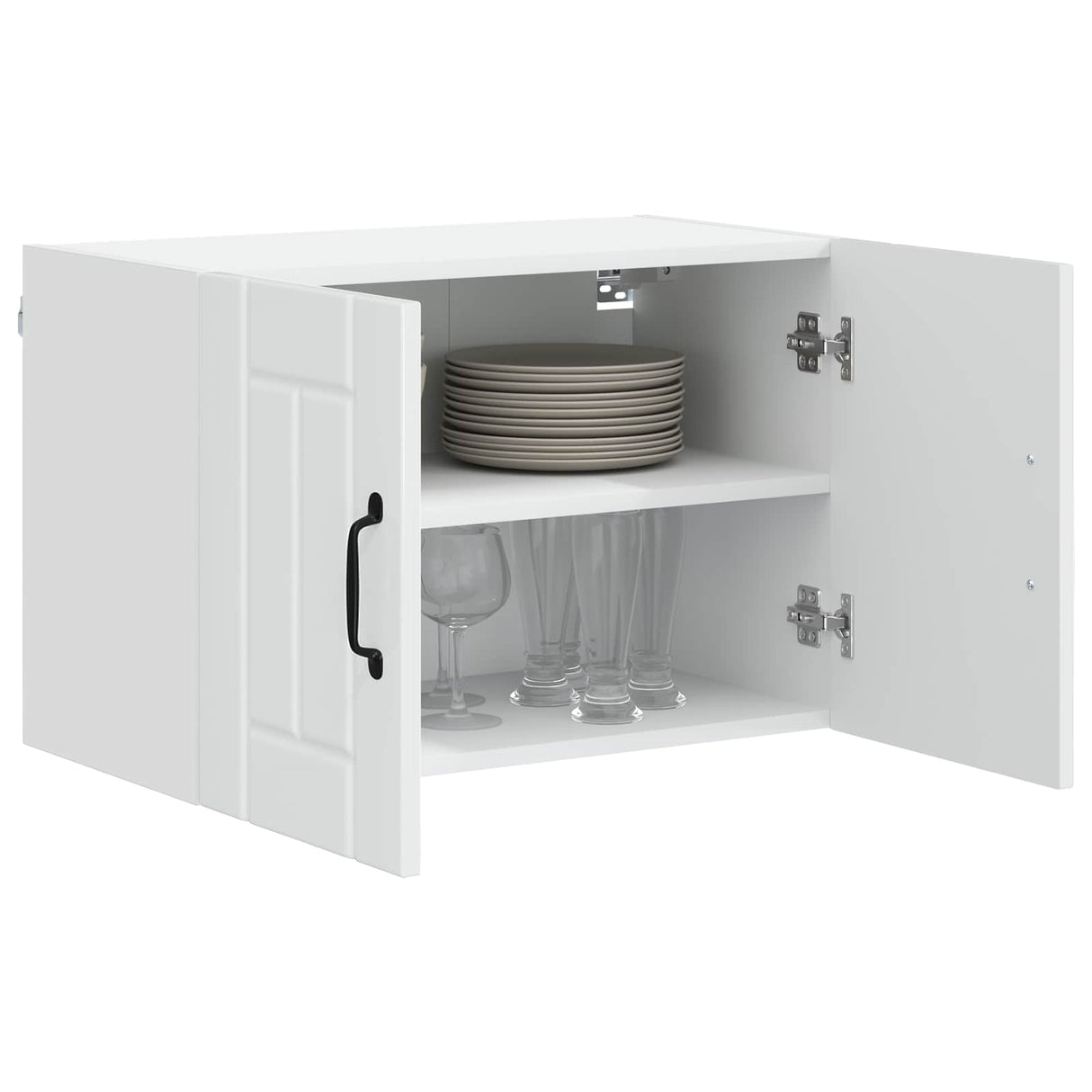 Wall Cabinet LUCCA 2 pcs High Gloss White 60 x 31 x 40 cm