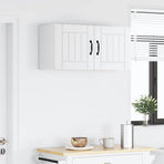 Wall Cabinet LUCCA White 80 x 31 x 40 cm Engineered Wood