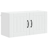 Wall Cabinet LUCCA White 80 x 31 x 40 cm Engineered Wood - Front View