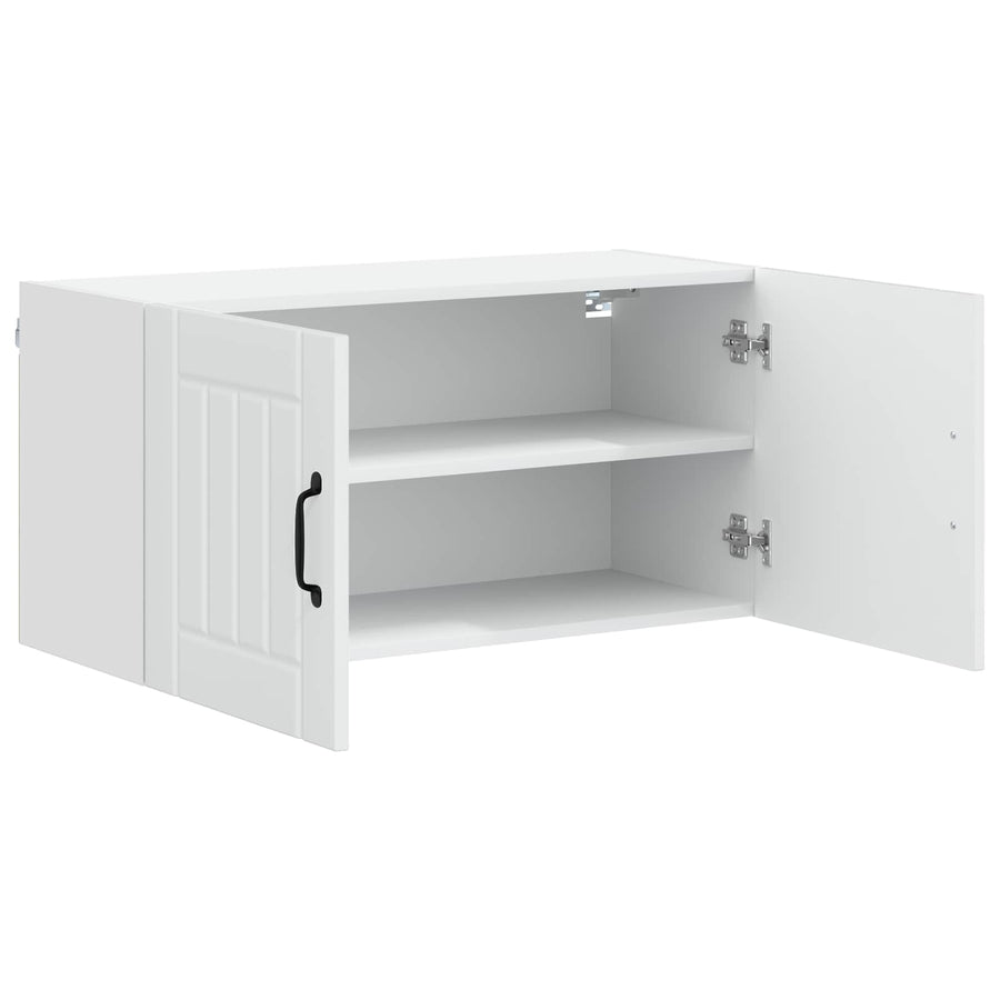 Wall Cabinet LUCCA White 80 x 31 x 40 cm Engineered Wood