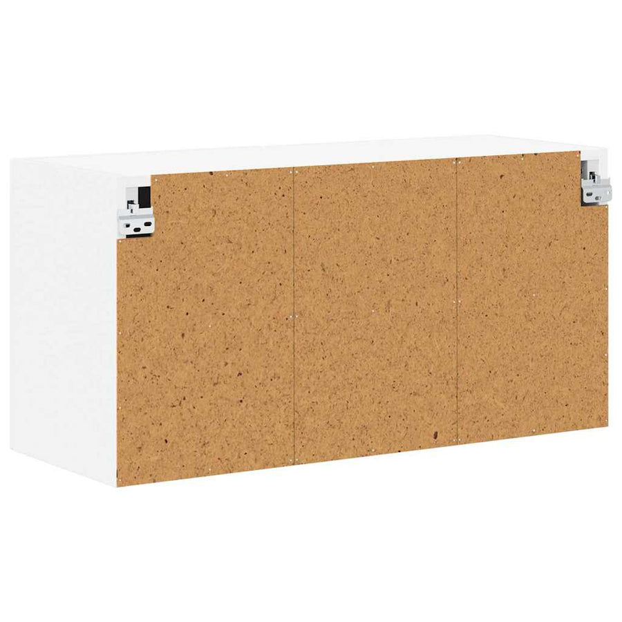 Wall Cabinet LUCCA White 80 x 31 x 40 cm Engineered Wood