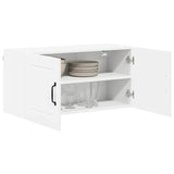 Kitchen Wall Cabinet White 80 x 31 x 40 cm Engineered Wood - Side View