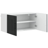 Wall Cabinet LUCCA Black 80 x 31 x 40 cm Engineered Wood