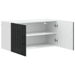 Wall Cabinet LUCCA Black 80 x 31 x 40 cm Engineered Wood