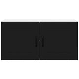 Kitchen Wall Cabinet Black 80 x 31 x 40 cm Engineered Wood - Rear View