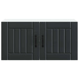 Wall Cabinet LUCCA Black 80 x 31 x 40 cm Engineered Wood