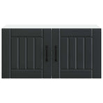 Wall Cabinet LUCCA Black 80 x 31 x 40 cm Engineered Wood