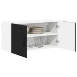 Kitchen Wall Cabinet Black 80 x 31 x 40 cm Engineered Wood - Side View
