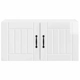 Wall Cabinet LUCCA High Gloss White 80 x 31 x 40 cm