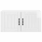 Wall Cabinet LUCCA High Gloss White 80 x 31 x 40 cm