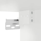 Wall Glass Cabinet LUCCA White 80 x 31 x 40 cm Engineered Wood