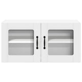 Kitchen Wall Cabinet White 80 x 31 x 40 cm Engineered Wood - Rear View