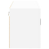 Wall Glass Cabinet LUCCA White 80 x 31 x 40 cm Engineered Wood