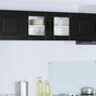 Wall Glass Cabinet LUCCA Black 80 x 31 x 40 cm Engineered Wood