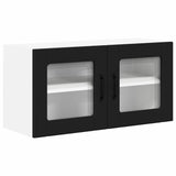 Kitchen Wall Cabinet Black 80 x 31 x 40 cm Engineered Wood - Front View