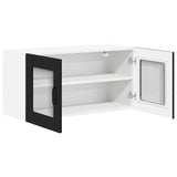 Kitchen Wall Cabinet Black 80 x 31 x 40 cm Engineered Wood - 45-Degree Angle