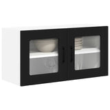 Kitchen Wall Cabinet Black 80 x 31 x 40 cm Engineered Wood - Side View
