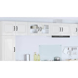 Wall Glass Cabinet LUCCA High Gloss White 80 x 31 x 40 cm - Extra Image