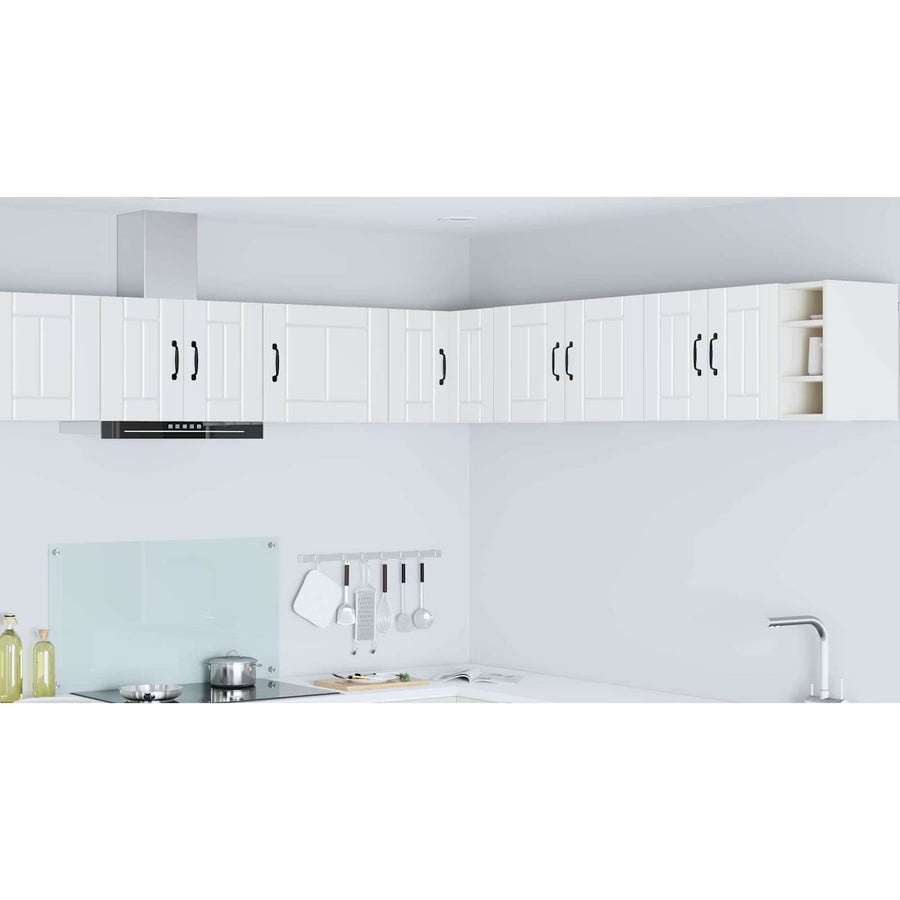 Wall Corner Cabinet LUCCA White 57 x 57 x 40 cm Engineered Wood