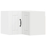 Wall Corner Cabinet LUCCA White 57 x 57 x 40 cm Engineered Wood - Front View