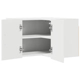 Wall Corner Cabinet LUCCA White 57 x 57 x 40 cm Engineered Wood