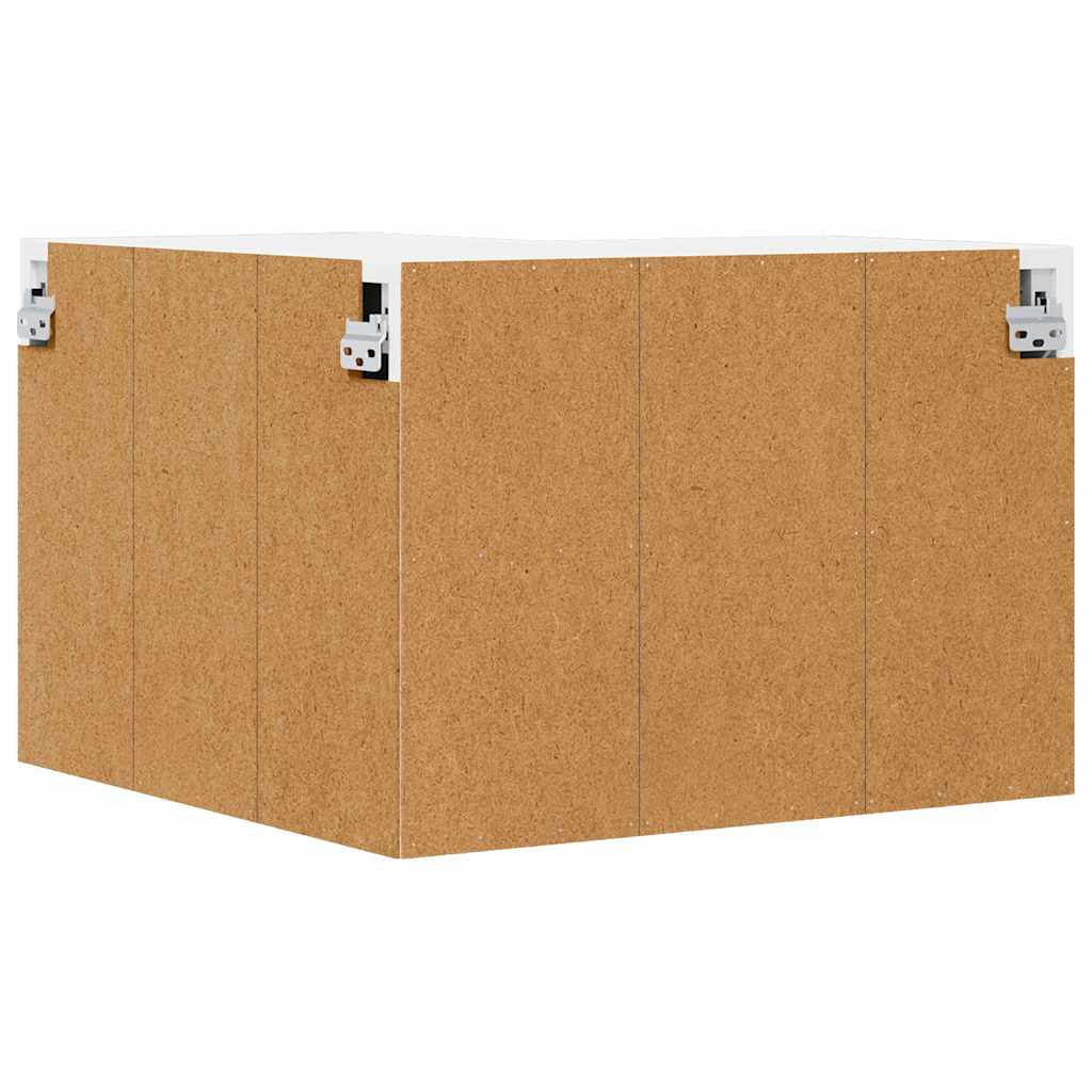 Wall Corner Cabinet LUCCA White 57 x 57 x 40 cm Engineered Wood