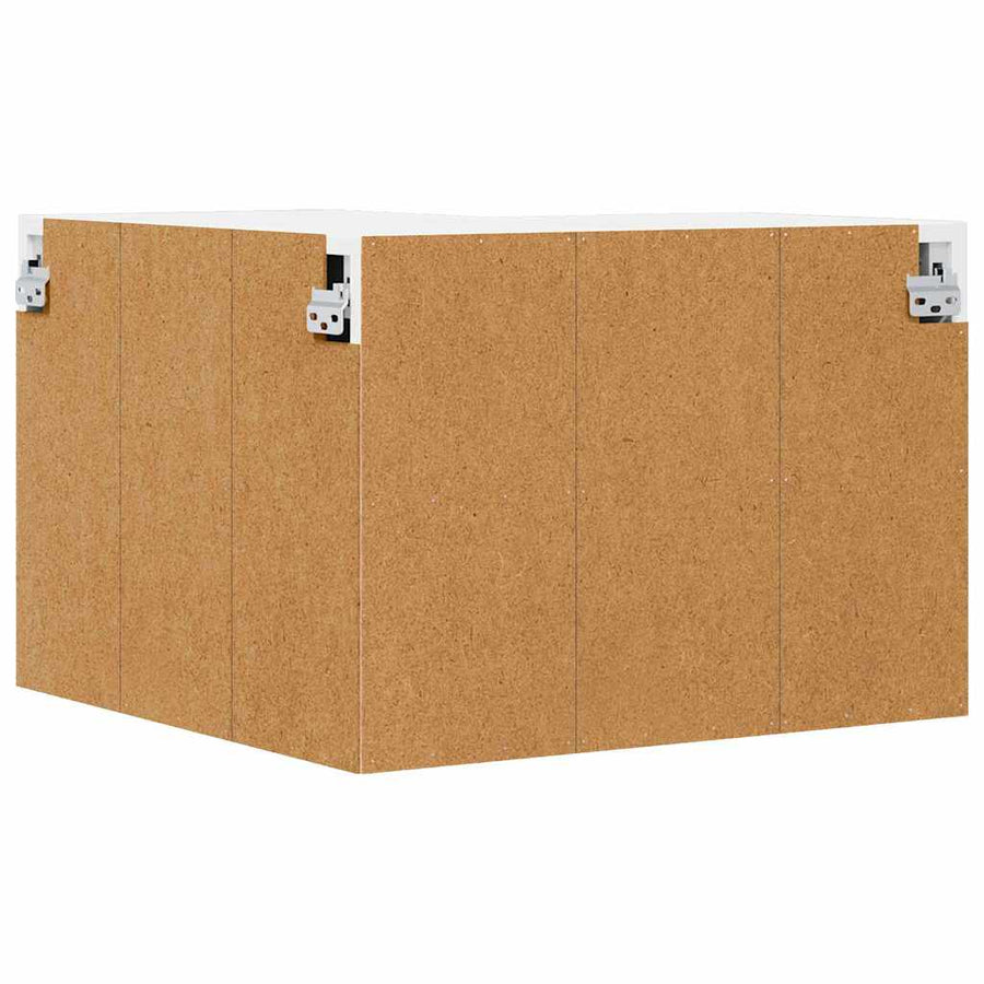 Wall Corner Cabinet LUCCA White 57 x 57 x 40 cm Engineered Wood