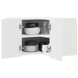 Kitchen Wall Cabinet White 57 x 57 x 40 cm Engineered Wood - Side View