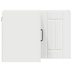 Wall Corner Cabinet LUCCA White 57 x 57 x 40 cm Engineered Wood