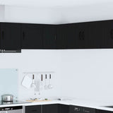 Kitchen Wall Cabinet Black 57 x 57 x 40 cm Engineered Wood
