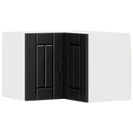 Wall Corner Cabinet LUCCA Black 57 x 57 x 40 cm Engineered Wood