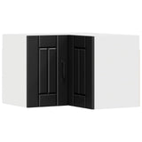 Wall Corner Cabinet LUCCA Black 57 x 57 x 40 cm Engineered Wood