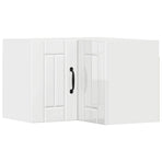 Wall Corner Cabinet LUCCA High Gloss White 57 x 57 x 40 cm