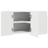Kitchen Wall Cabinet High Gloss White 57 x 57 x 40 cm - 45-Degree Angle