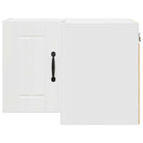 Kitchen Wall Cabinet High Gloss White 57 x 57 x 40 cm - Rear View