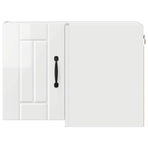 Wall Corner Cabinet LUCCA High Gloss White 57 x 57 x 40 cm