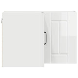 Wall Corner Cabinet LUCCA High Gloss White 57 x 57 x 40 cm