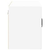 Wall Glass Cabinet LUCCA White 60 x 31 x 40 cm Engineered Wood - Close-Up Angle