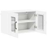 Wall Glass Cabinet LUCCA 2 pcs White 60 x 31 x 40 cm